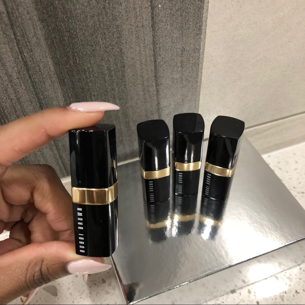 Lot of 3 Travel size Bobbi Brown Lipstick-Brownie